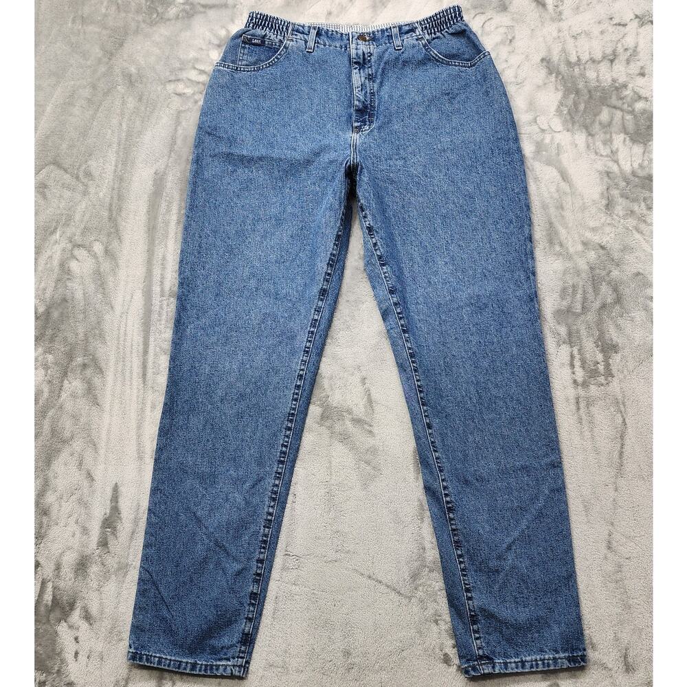 Vintage 90s LEE Riders Jeans Womens 18WL LONG Blue High Rise‎ Tapered Leg Mom
